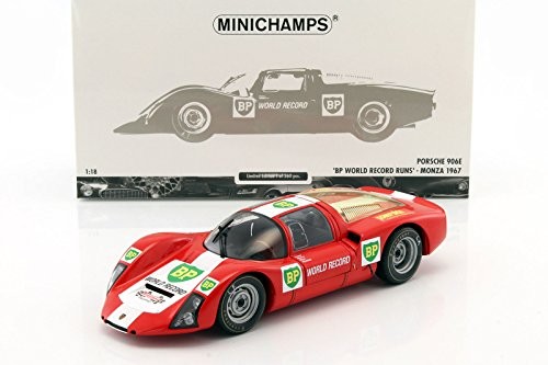 ミニカー MINICHAMPS PORSCHE906 WORLD RECORD MONZA Minichamps Porsche 906 World Record Monza 1967 1:18 mit OVP