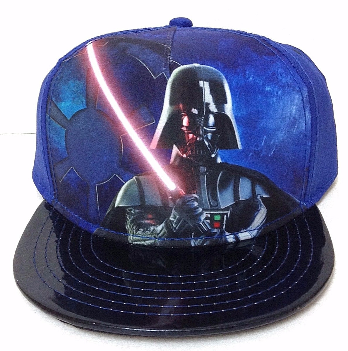 Youth DARTH VADER SNAPBACK HAT Shiny-Brim Lightsaber Star Wars boy/girl KID  SIZE - Main Image