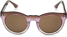 NEW HALSTON PURPLE+AMBER PLASTIC CLASSIC SUNGLASSES-HH628