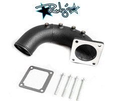 Rudys 3 High Flow Textured Black Intake Elbow Tube For 98.5-02 5.9l Cummins