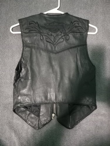 HARLEY DAVIDSON DAMEN MOTORRADWESTE LEDER EXTRA KLEIN - Bild 2 von 2
