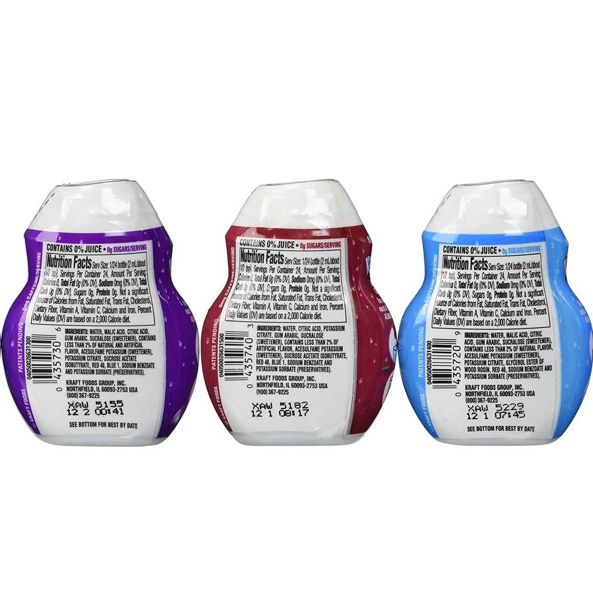 Kool Aid Water Enhancer Variety Pack Grape Cherry Tropical Punch