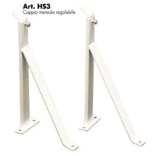 COPPIA STAFFE MENSOLA A V FRECCIA LAVATOIO PILOZZA PILA SOSPESO REGOLABILE