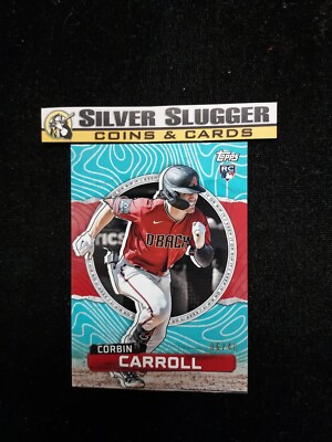 2023 Corbin Carroll Topps Rip Blue Riptide /40 UNRIPPED RC Rookie Card D-Backs