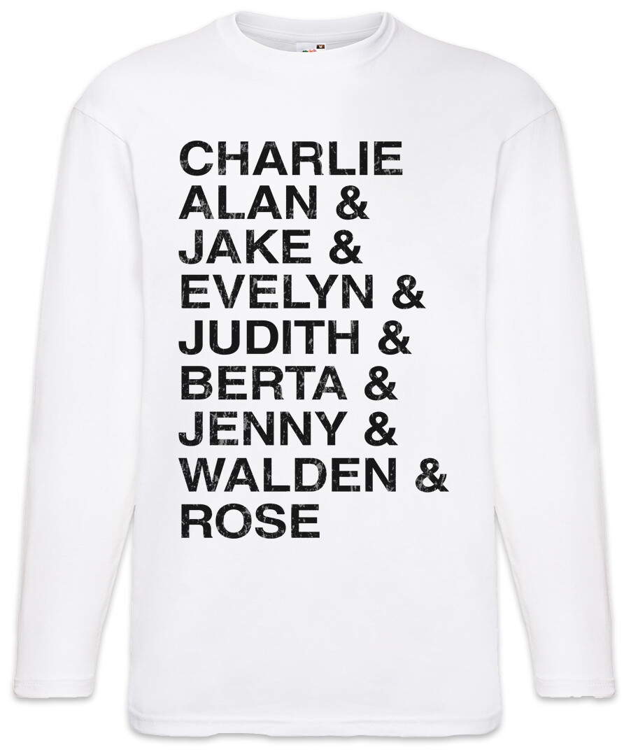 ALTRA T shirt uomo maniche lunghe Two And A Half Names divertente Charlie Alan uomo Harper Jake