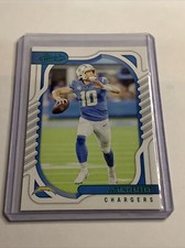 2022 Absolute Football Green Foil Parallel #87 Justin Herbert Chargers A-32