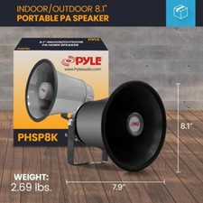 SUPER TWEETER DRIVER PYLE PDBT28 DE 150 WATT RMS Y 300 WATT MAX CON 104 DB DE SENSIBILIDAD' 8,00 X 8,00 CM DE DIÁMETRO CUADRADO POR PUERTAS PORTERO SPORTELLI COCHE ES COMPETICIONES SPL