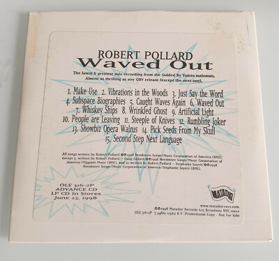  Robert Pollard    Waved Out CD Album Promo Rare 1998
