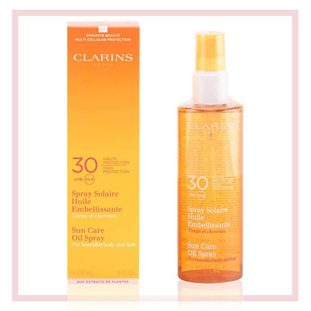 clarins sun oil spray