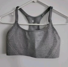 All in Motion Women's High Support Seamless Bonded Bra Gray Size Small