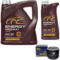 MotoröL Set Mannol Energy Premium 5W-30 6 Liter + ÖLfilter FüR VW Multivan VI