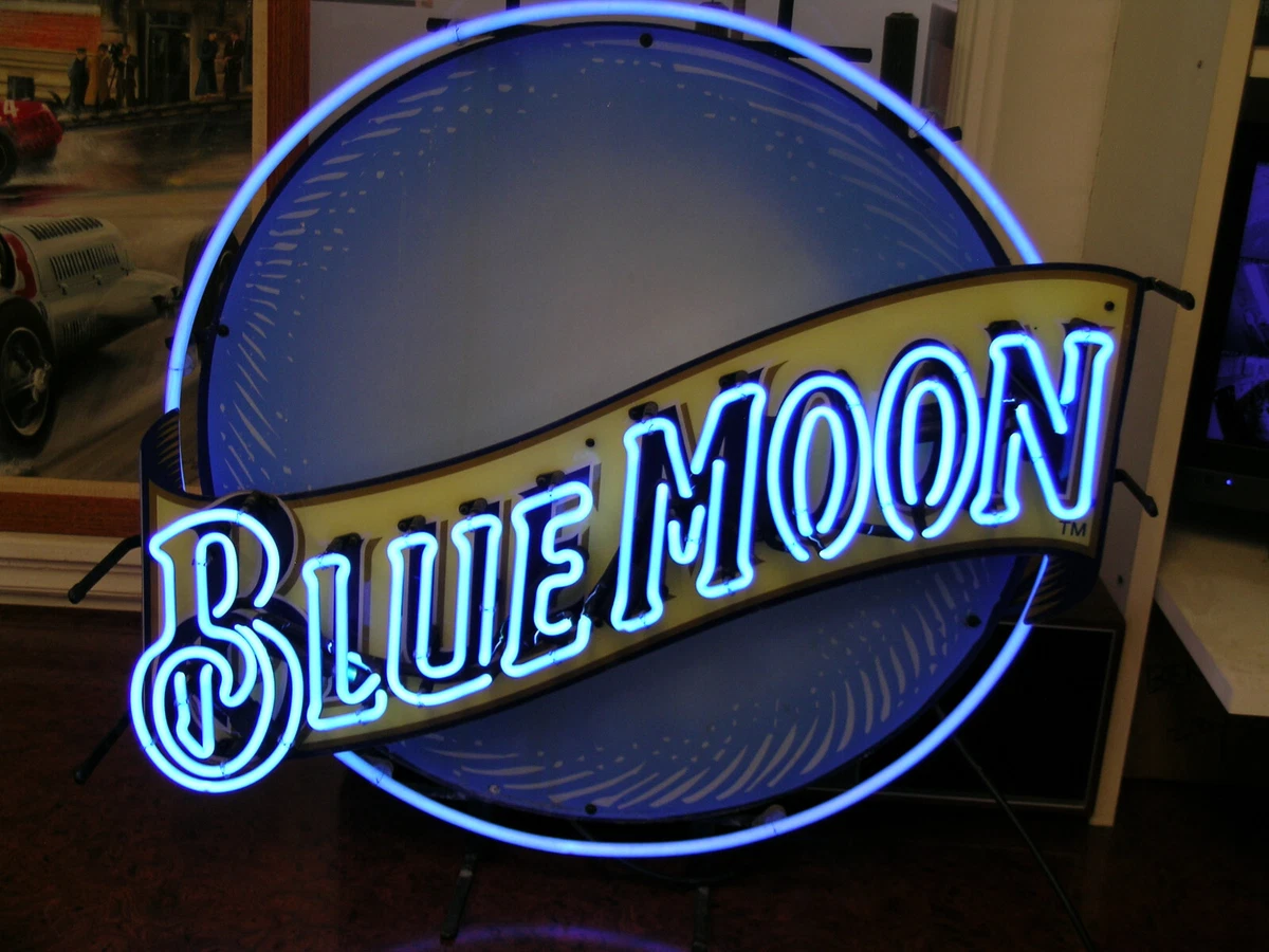 Blue moon on sale light up sign