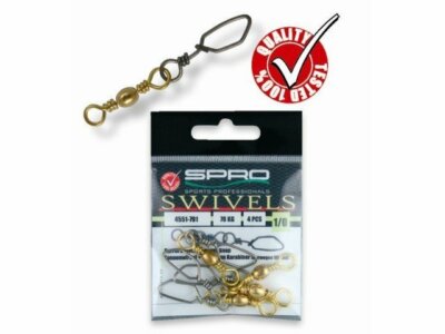 Spro Swivels with Norway Skandi Snap 7pcs. Fishing Accessories