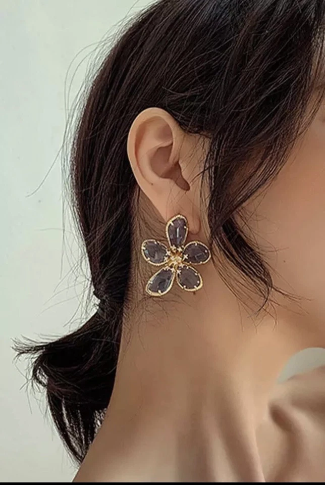 Lindo CONJUNTO DE JOIAS com cristais azuis - Imagem 4 de 4