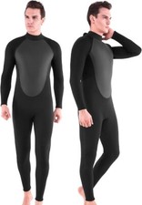 Wetsuit Men 4/5mm Neoprene Full Body Thermal Scuba Diving Suits, Wet Suit Cold