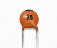 100pc Disc Ceramic Capacitor 75pF 1KV J  5 NP0 Pitch 5mm RoHS Taiwan NPO