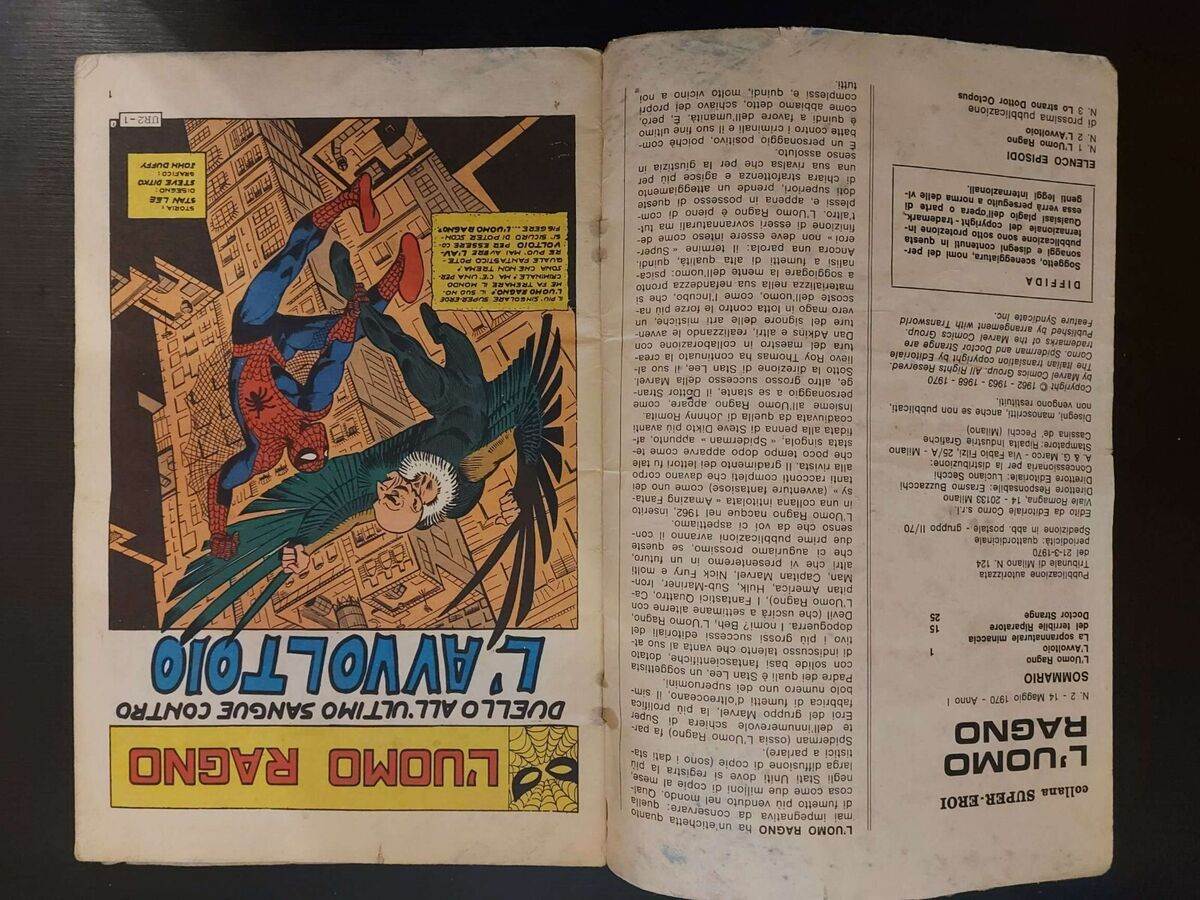 Amazing Spider-Man #2 1st Appearance of Vulture Marvel italian edition