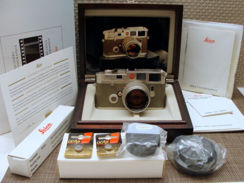Leica 10450 - Leica M6 Platinum Edition ""150 anni fotografia/inutilizzato"" - IMBALLO ORIGINALE! - Foto 1 di 12