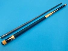 LONGONI POOL CUE FEIJEN WITH LEATHER WRAP & LUNA NERA SHAFT 12.4 mm.