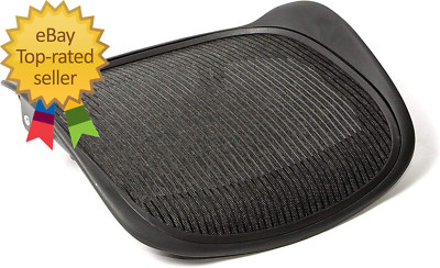 Replacement Seat for Herman Miller Classic Aeron Size B Medium Black Mesh