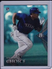 Michael Choice 2014 Bowman Platinum Sapphire Blue Base Parallel Refractor Rookie