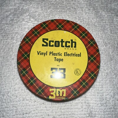Vintage Scotch Electrical Tape No. 33 Tin EMPTY