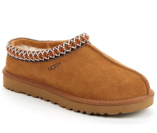 UGG TASMAN Women's Size 7 Suede  Sheepskin Slippers 5955 CHESTNUT NEW