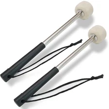 Biaungdo 2 Pack Drum Mallet 32cm/12.6" Wool Felt Drum Stick Bass Drum Mallet ...