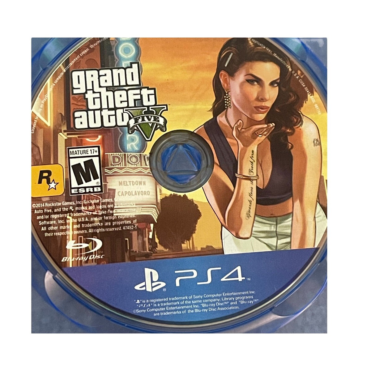 PlayStation4 - PS4 本体　GTAディスク Grand Theft Auto V Five PS4 Playstation 4 Game Disc Only