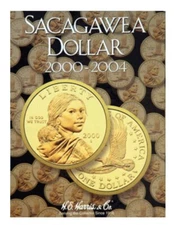 HE Harris Sacagawea Dollar 2000-2004 Coin Folder, Album, Book # 2715
