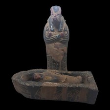 RARE ANCIENT EGYPTIAN ANTIQUE God Anubis Mummified Tomb Ushabti Statue Stone