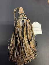 7&1/2" BLACK GOLD  KEY TASSEL LOT OF TWO TASSELS