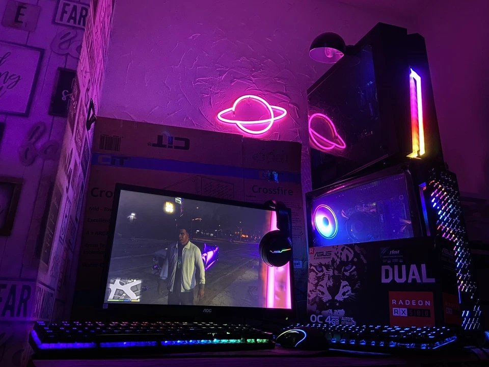 Custom Built Gaming PC /Built In Wi-Fi /GT730 / Intel i5 /8GB RAM / SSD & HDD - Image 3 of 3