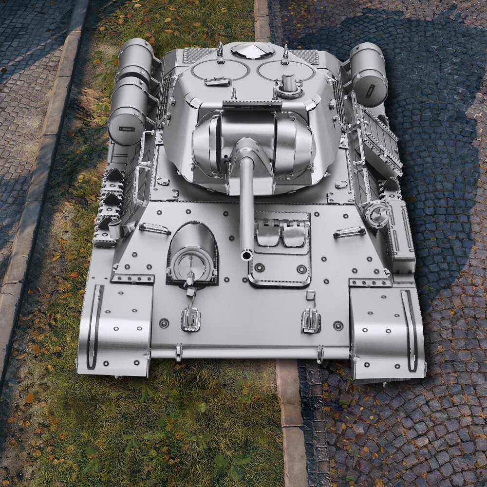 Piececool Model Kits 1:48 T-34/76 Medium Tank Metal Model Puzzle Halloween Gifts