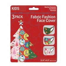 6 Kids Reusable Face covers Kid Size Face Mask two 3 packs Christmas NEW