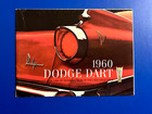 VINTAGE ORIGINAL 1960 DODGE DART KOMPLETTE LINIE UND SPEZIFIKATIONEN VERKAUFSPROSPEKT