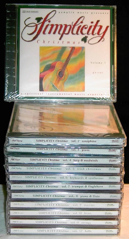 Simplicity Christmas Complete 12 Volume Set cd NEW! Instrumental