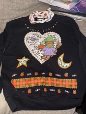 Vintage Basic Editions Girls Halloween Sweats...
