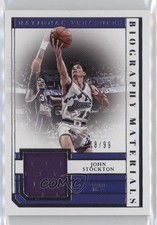 2018 Panini National Treasures Biography Materials 78/99 John Stockton HOF 5w7