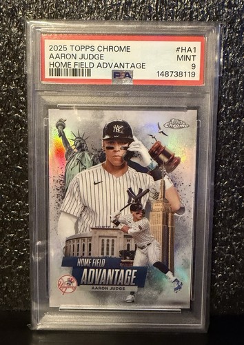 2025 Topps Chrome - Home Field Advantage Aaron Judge #HA-1 PSA 9