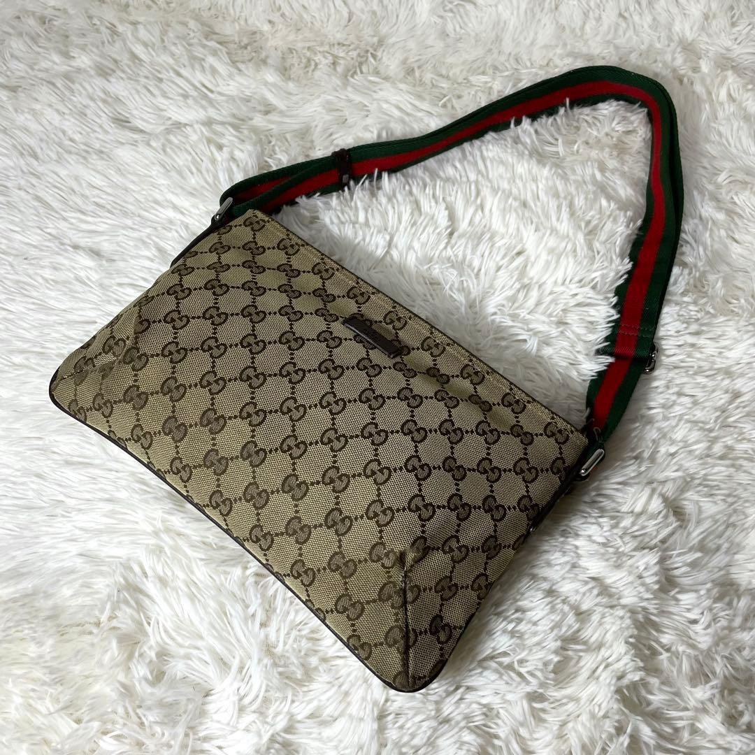 GUCCI Accessory Pouch Canvas Sherry Line