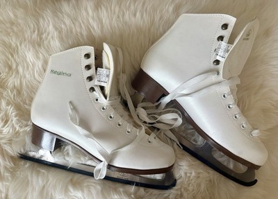 Botas Ladies Regina Figure Ice Skates 280 White US 10