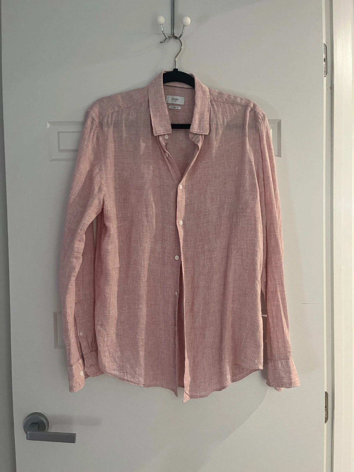 SABA Classic Yarn Dyed Linen Shirt - Size M - 5+ items free AU post
Opens in a new window or tab