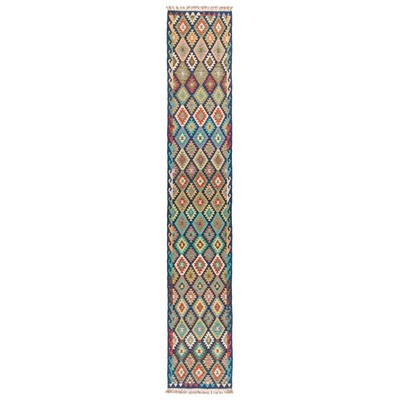 Kelim Afghan 488X86 Cm Handwoven Oriental Carpet Rug Runner
