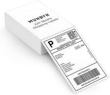 MUNBYN 4"x6" Direct Thermal Shipping Labels, Commercial Grade 4x6 220, White