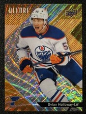 2024-25 Upper Deck Allure #92 Dylan Holloway Orange Slice Edmonton Oilers