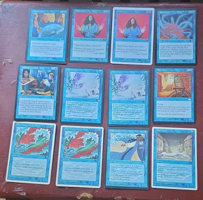 Wizards of the Coast Magic: The Gathering Fifth Edition 1997 12 Card Lot Blue