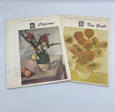Abrams: Van Gogh & Cezanne text by Meyer Schapiro 2 Book Lot - Prints Inside