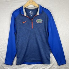 Nike Florida Gators Sweater Men Small Quarter Zip Long Sleeve NCAA Dri Fit Adult