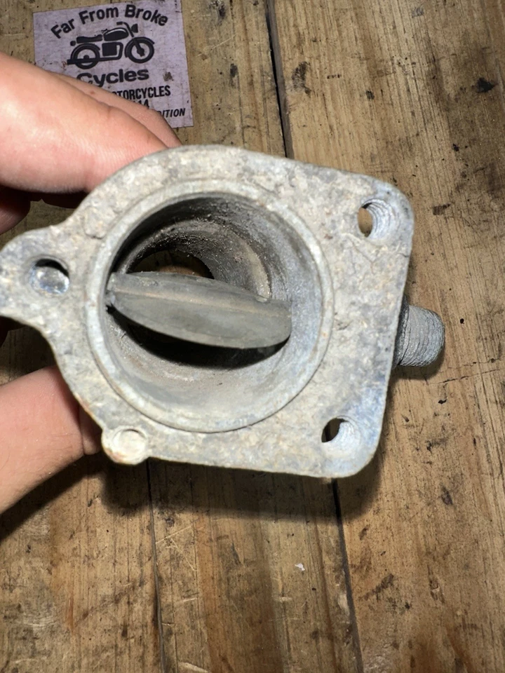 Cuerpo de carburador Indian Chief Schebler DLX-108 1935-38 RARO buen estado Foto 4 de 4